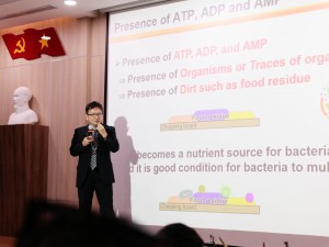 Kikkoman trong buổi hội thảo giới thiệu phương pháp đo ATP cho trường học và bếp ăn công nghiệp