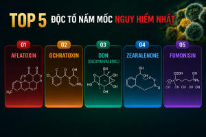 Top 5 độc tố nấm mốc nguy hiểm nhất trong thực phẩm & thức ăn chăn nuôi