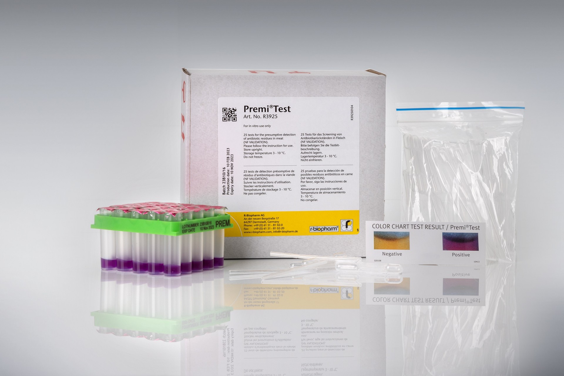 Bộ kit kiểm tra nhanh kháng sinh Premi Test 25