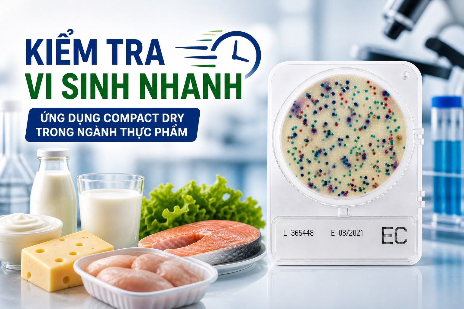 Ứng dụng Compact Dry trong ngành thực phẩm