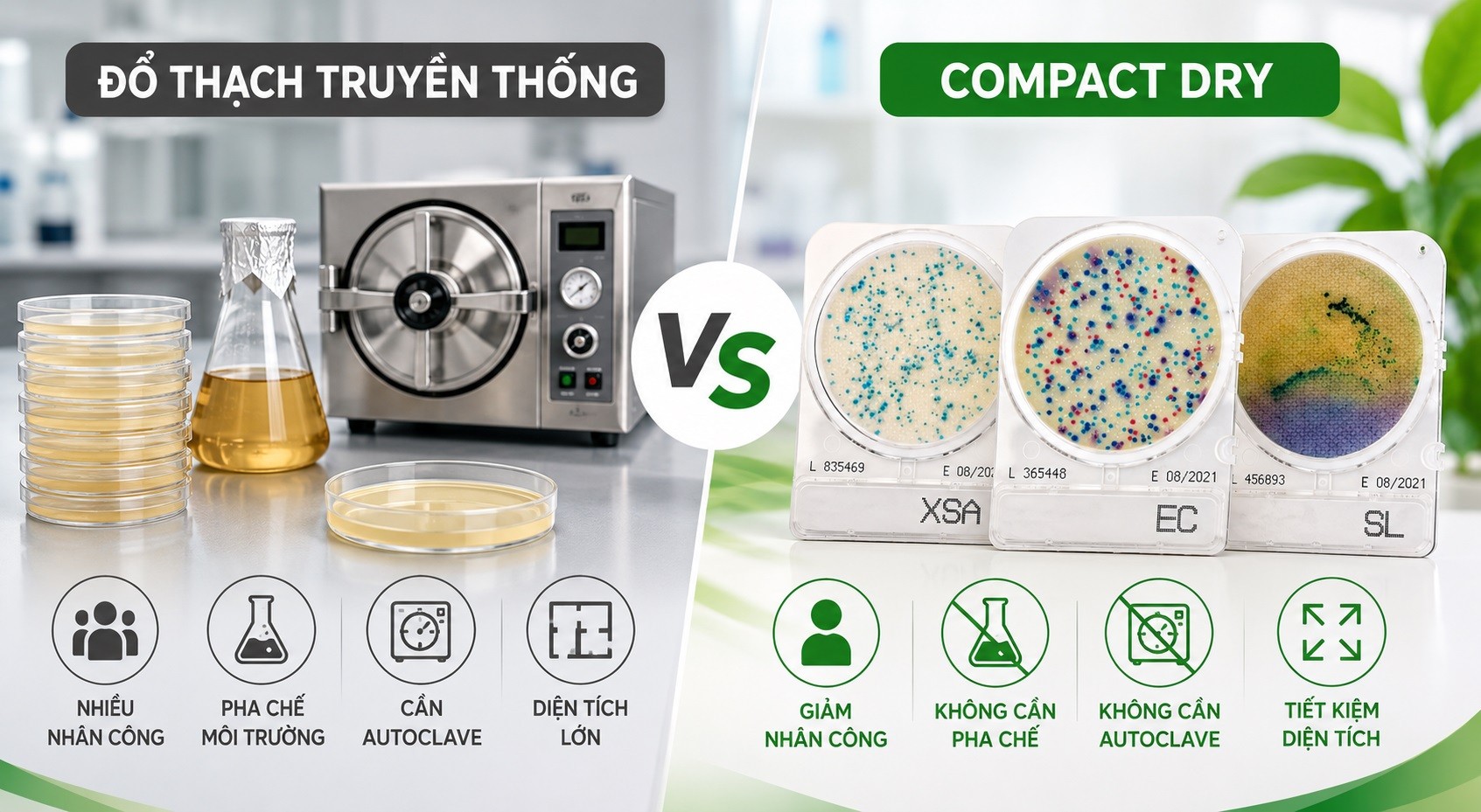 So sánh Compact Dry và phương pháp đổ thạch truyền thống doanh nghiệp tiết kiệm được bao nhiêu