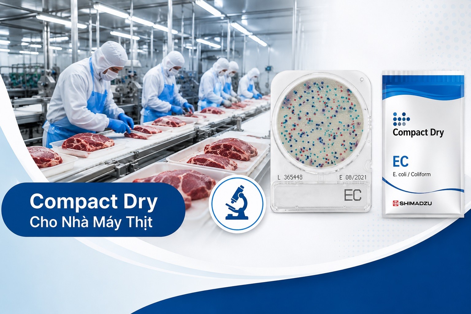 Ứng Dụng Compact Dry trong nhà máy chế biến thịt