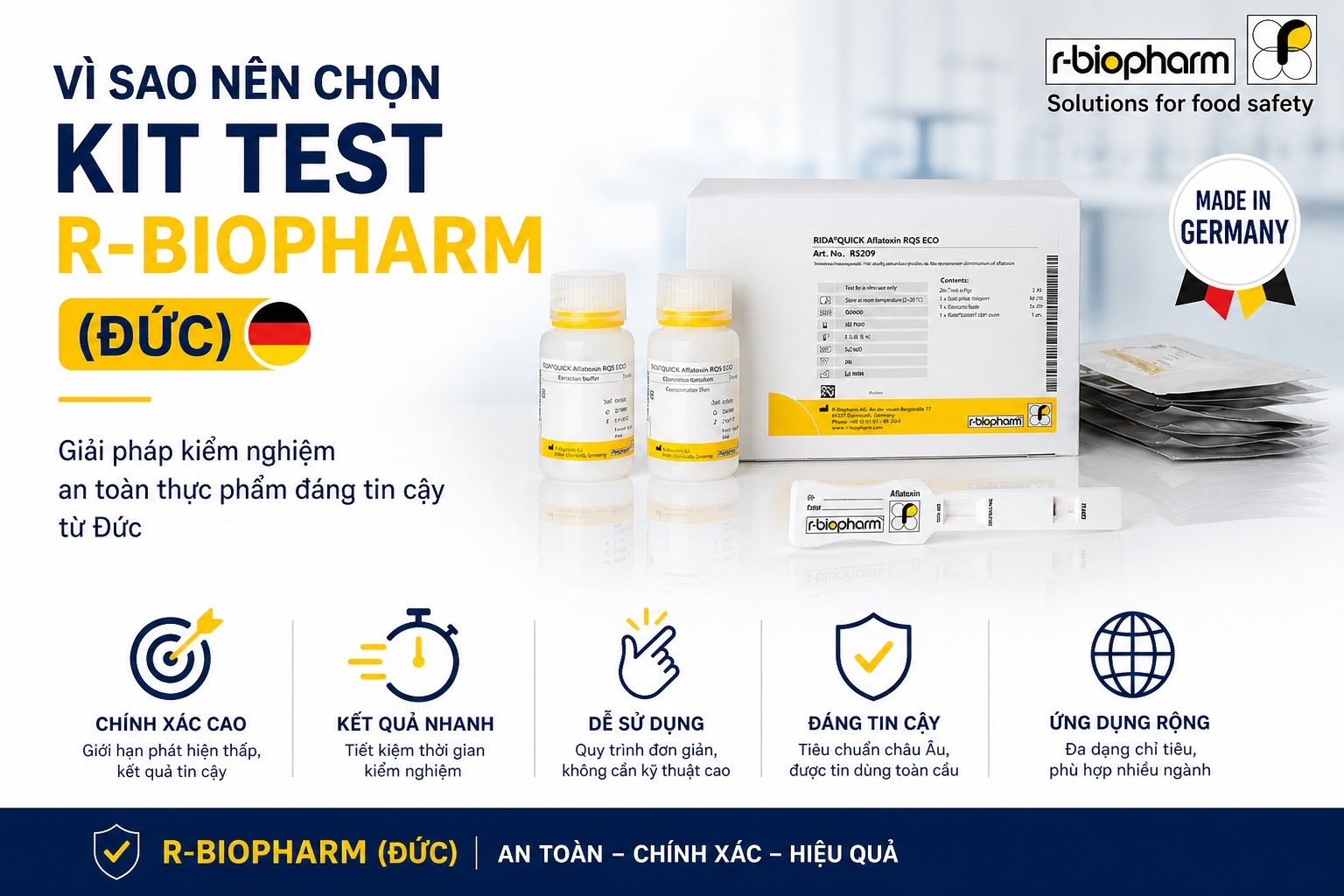 Vì sao nên chọn kit test của R Biopharm